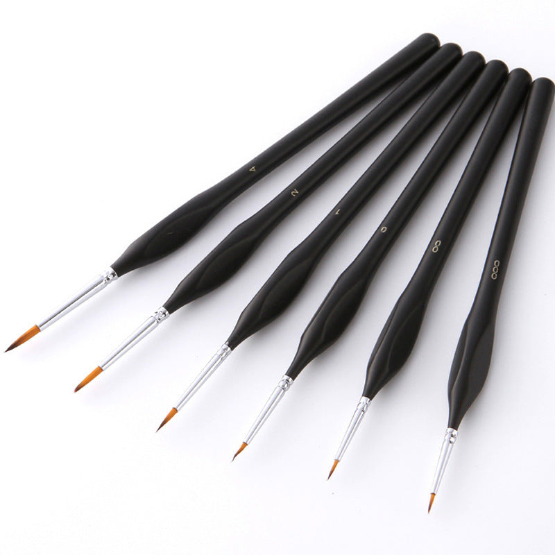 Premium Paint Brushes - Set of 6 pieces