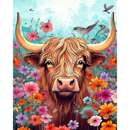 Floral Cow