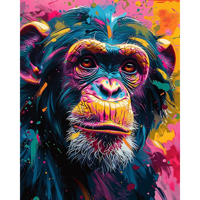 Levendige chimpansee