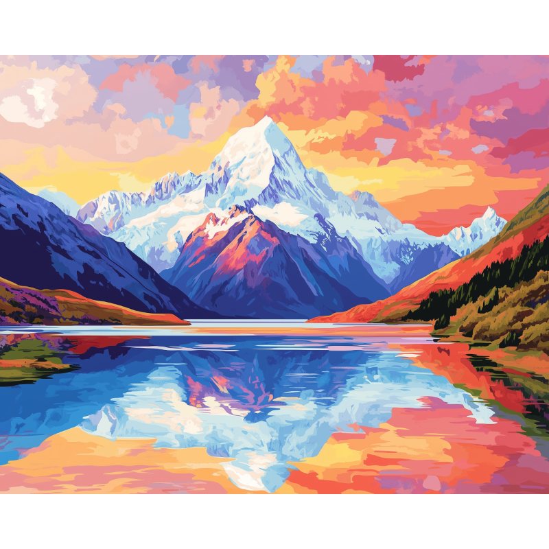 Aoriki Mount Cook-weerspiegeling
