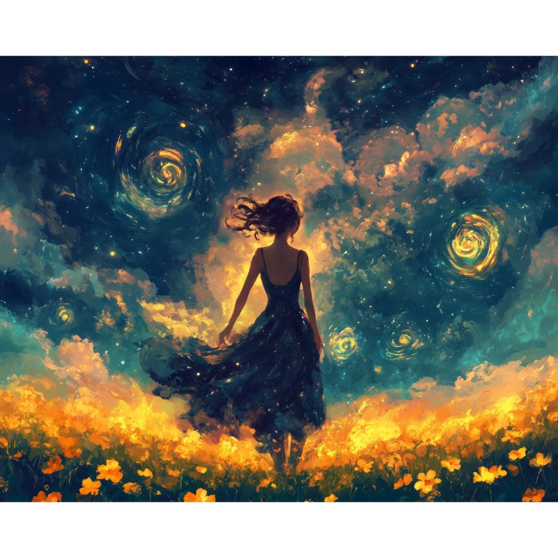 Girl in Magical Field