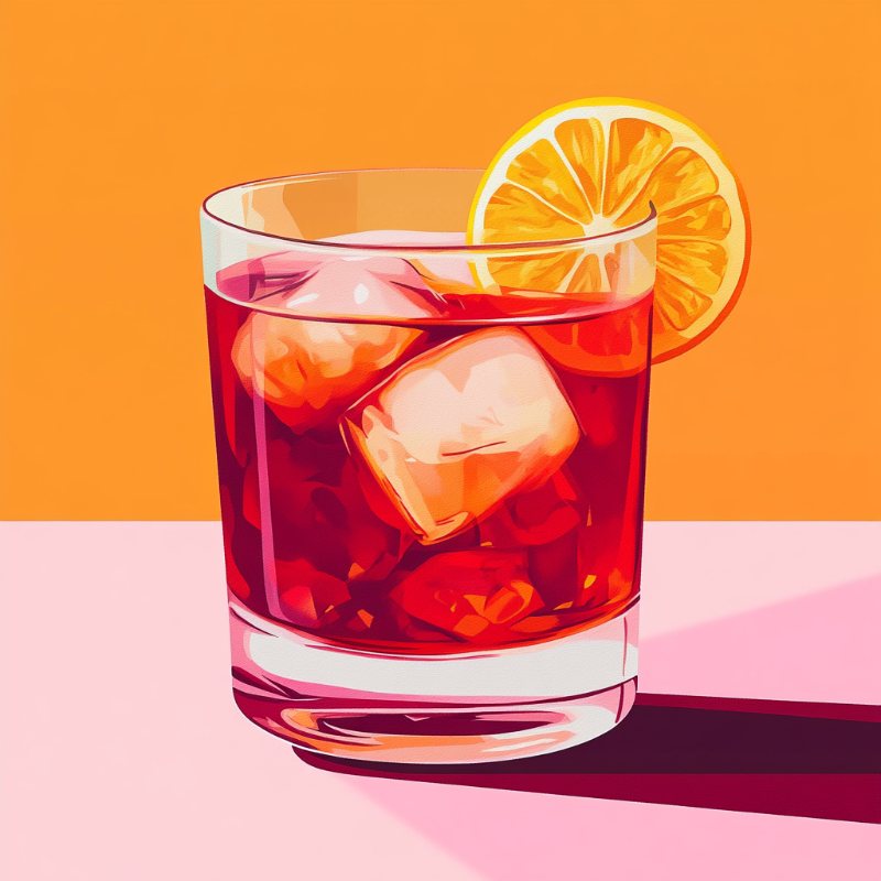 Mini Painting With Frame - Negroni