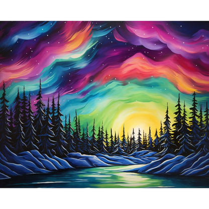 Colorful Northern lights