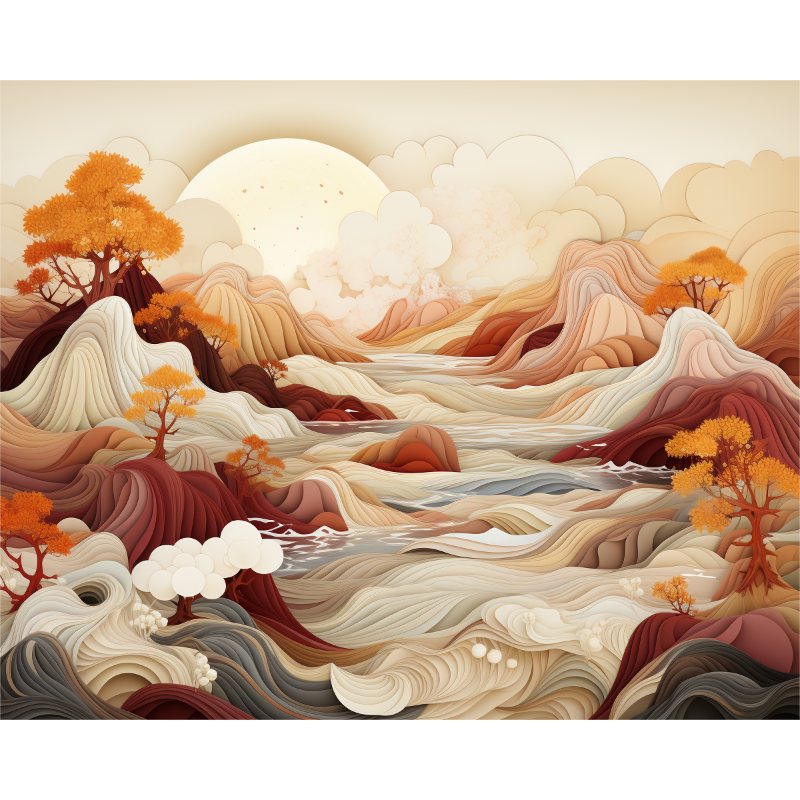 Abstract landschap