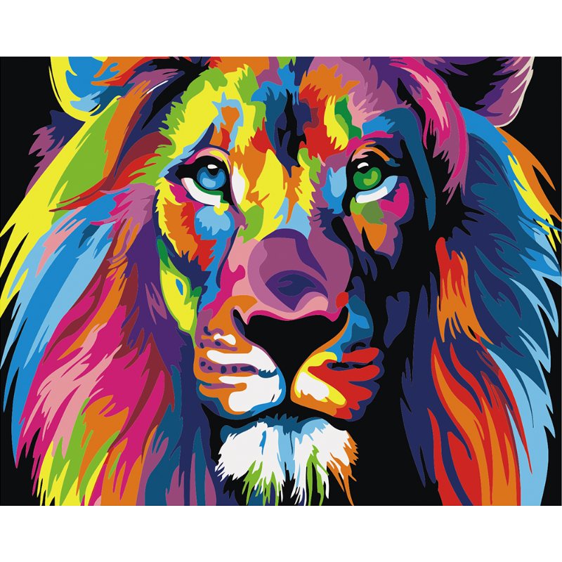 Colourful Lion