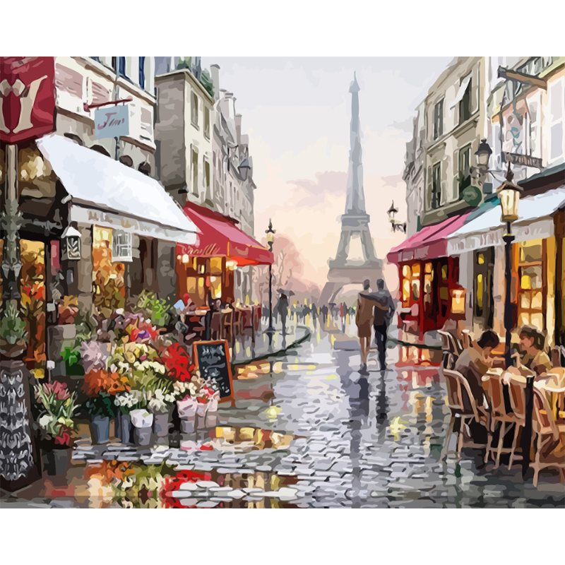 Romantic morning in Paris