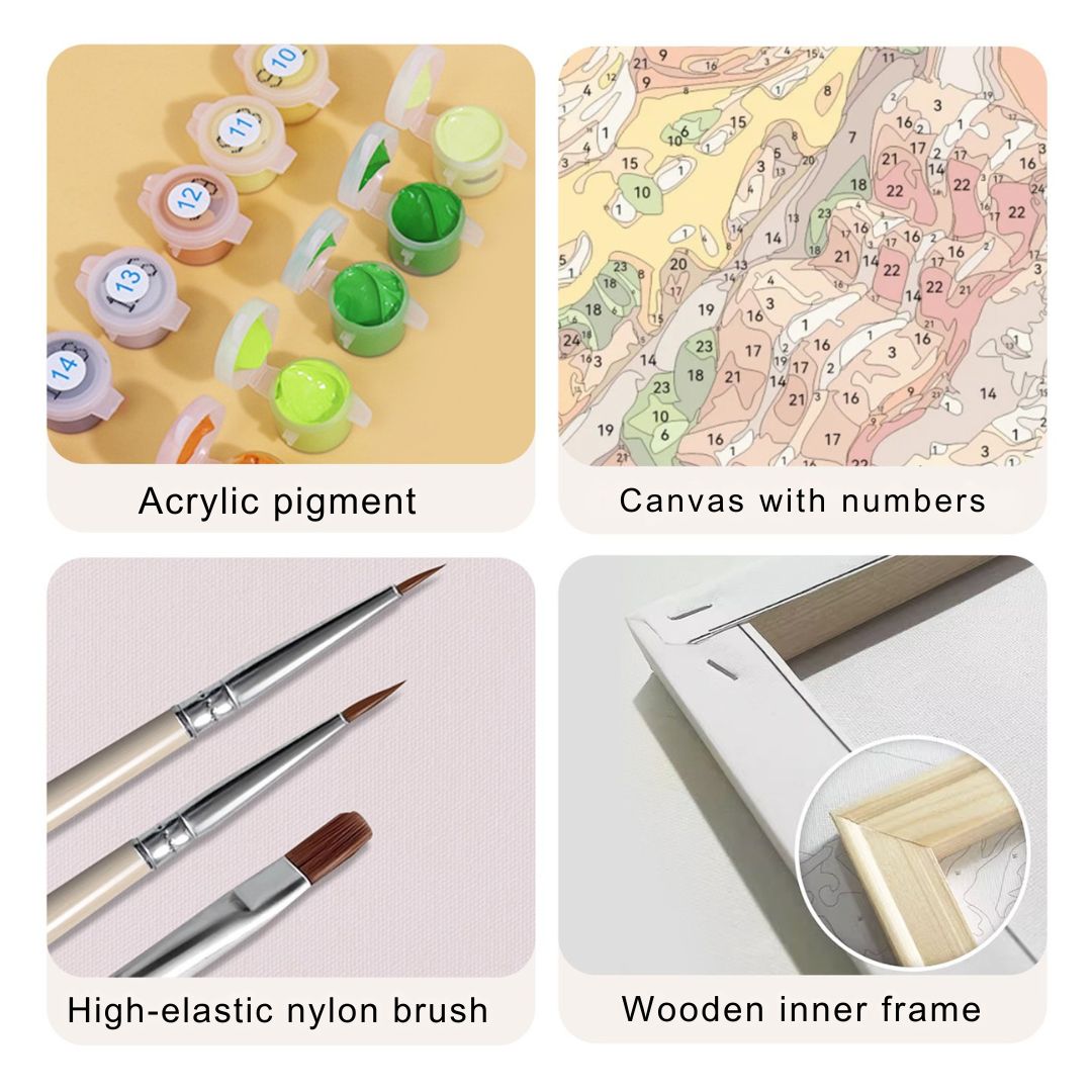 6 Mini Paintings - Cheerful Christmas Set